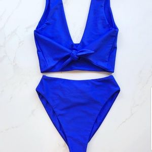 Montce blue bikini - top and bottom